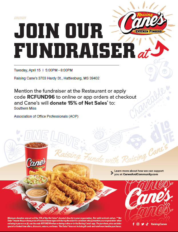 Raising Cane's Online Fundraiser