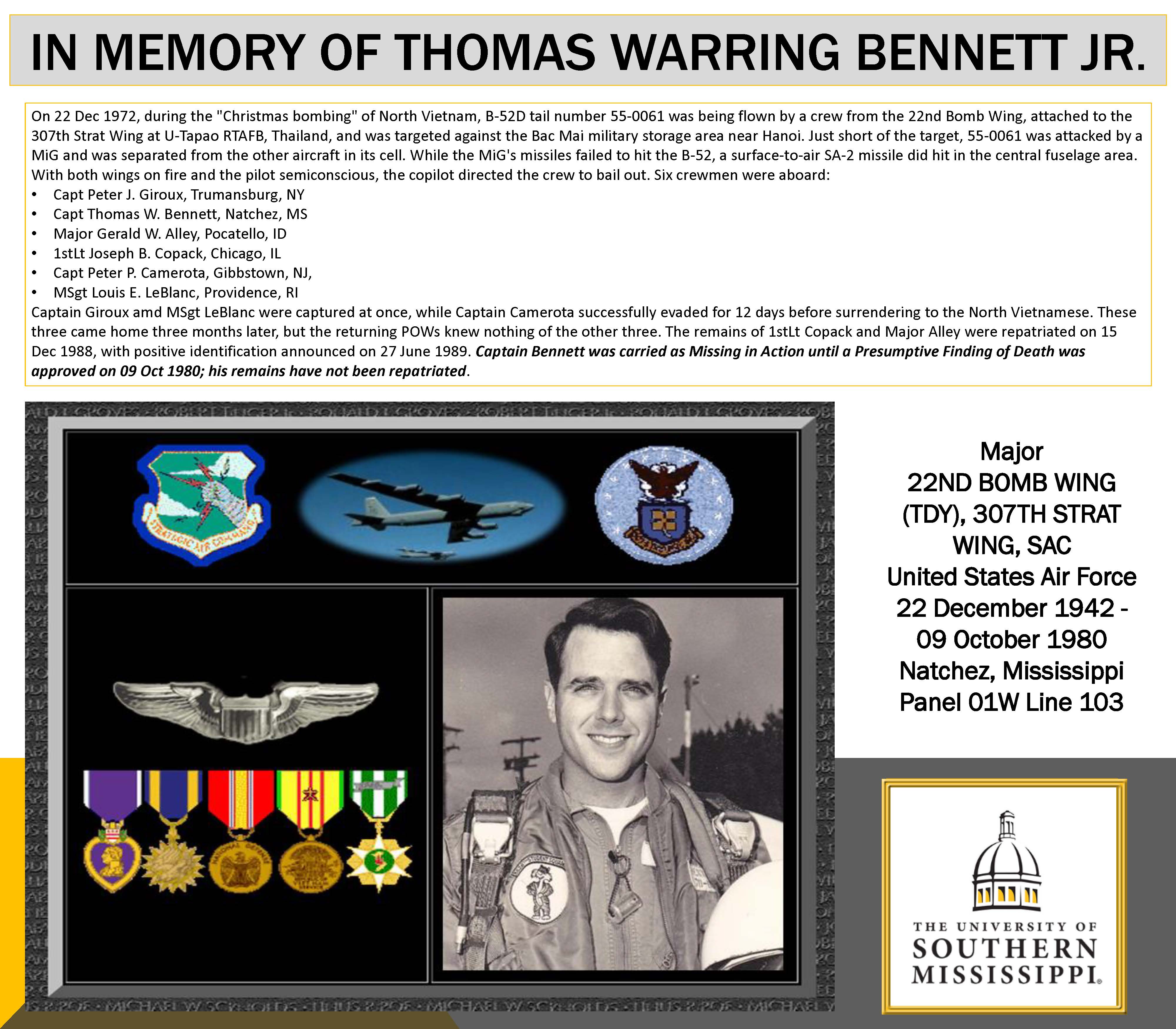 Thomas Bennett Information