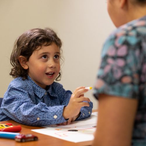Illustrative photo: boy during occupational therapy