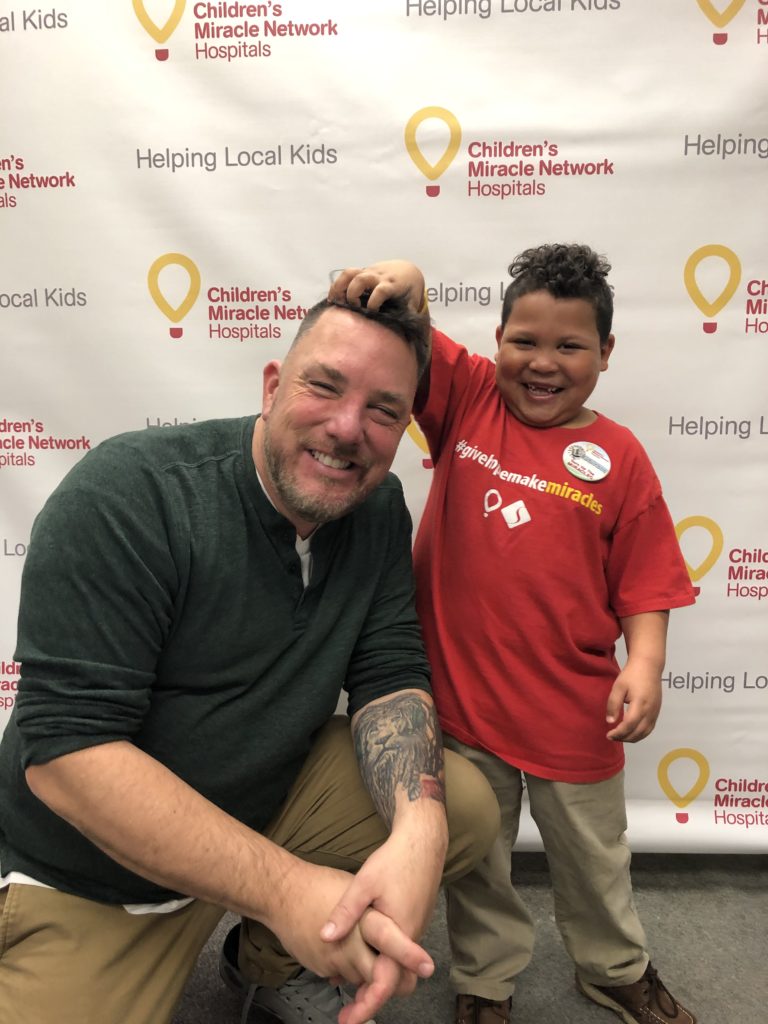 Johnny Spezzano and Kai in during the 2020 Radiothon.