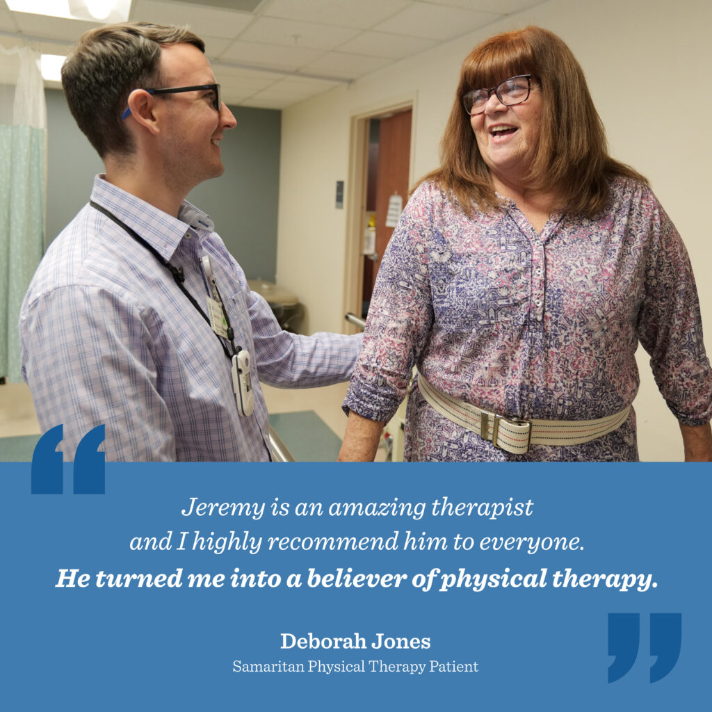 Graphic of Physical Therapy Patient Deborah Jones